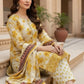 3 Pieces - Marooj Unstitched Yellow BanaDora Linen Suit