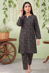 2 Piece- Sohni Dharti Unstitched Black Ladies Lawn Suit