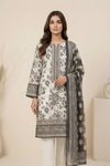 3 Pieces - Marooj Unstitched Off White Transliminor Magic Print Lawn Suit