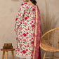 3 Pieces - Regalia Unstitched Skin Fancy Zari Dupatta Printed Shirt Lawn Suit