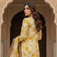 3 Pieces - Marooj Unstitched Yellow BanaDora Linen Suit