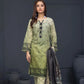 3 Pieces - Regalia Unstitched Sea Green Fancy Zari Dupatta Printed Shirt Lawn Suit
