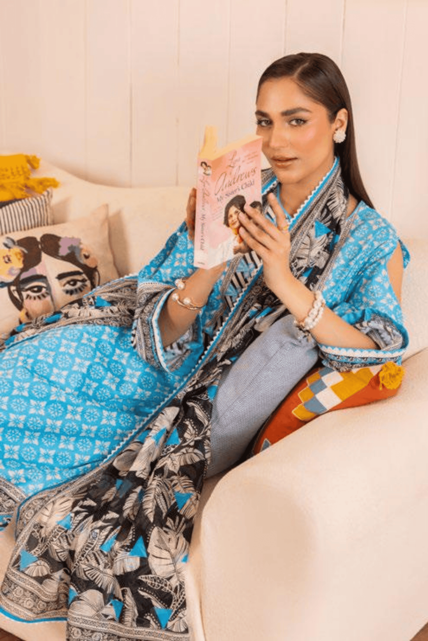 3 Pieces - GulAhmad Unstitched Blue Printed Lawn Suit