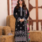 3 Piece - Gold Unstitched Black Embroidered Lawn Suit