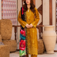 3 Piece - Gold Unstitched Mustard Embroidered Lawn Suit