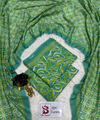 3 Pieces - Bin Saeed Unstitched Green Ladies Lawn Suit