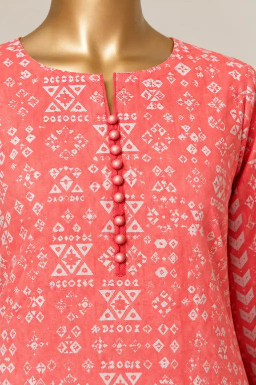 3 Pieces - Riwayat Unstitched Peach  Viscose Printed Suit