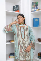 3 Piece - Marooj Unstitched Feroze BanaDora Linen Suit