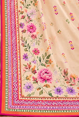 3 Pieces - Riwayat Unstitched OFF-White  Viscose Printed Suit