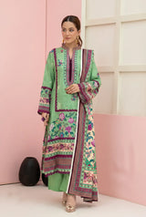 3 Pieces - Marooj Unstitched Light Green BanaDora Linen Suit
