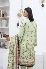 3 Piece - Marooj Unstitched Pista BanaDora Linen Suit