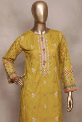 3 Pieces - Riwayat Unstitched Yellow Ladies Cambric Cotton Suit