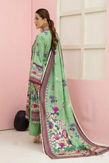 3 Pieces - Marooj Unstitched Light Green BanaDora Linen Suit