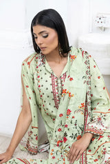 3 Piece - Marooj Unstitched Pista BanaDora Linen Suit