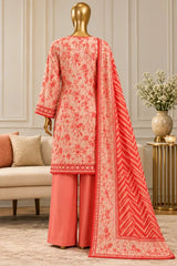 3 Pieces - Riwayat Unstitched Skin  Viscose Printed Suit