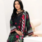 3 Pieces - Yakeen By Asifa Unstitched Black Ladies Lawn Suit